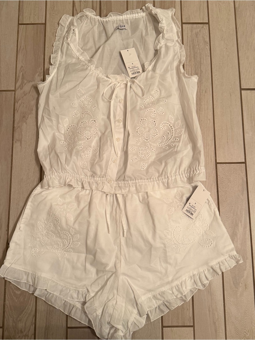 Parke X Target White Set (Top & Bottom)